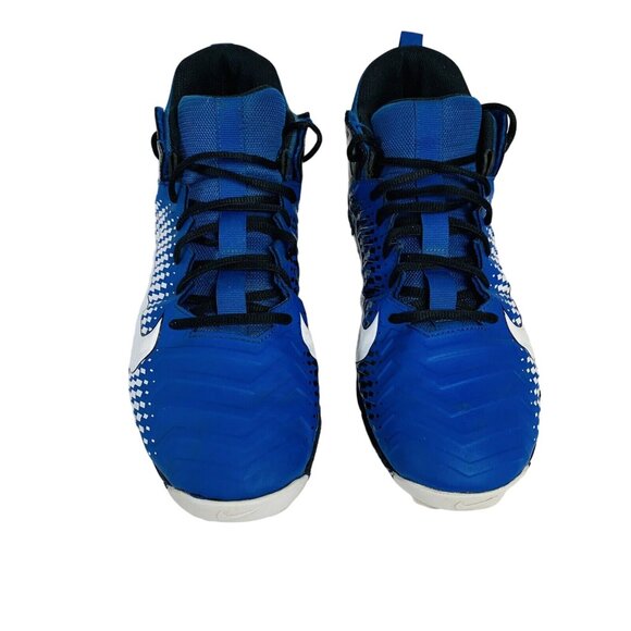 Nike Alpha Menace 2 Shark Football Cleats Mens 12 Blue White Performance AQ7653- main image 8
